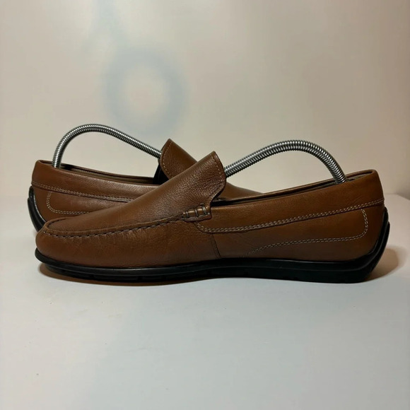 ECCO Men’s Brown Classic Moc Slip-on Driving Loafers US Size 10 10.5 /EU Size 44 - Picture 3 of 11